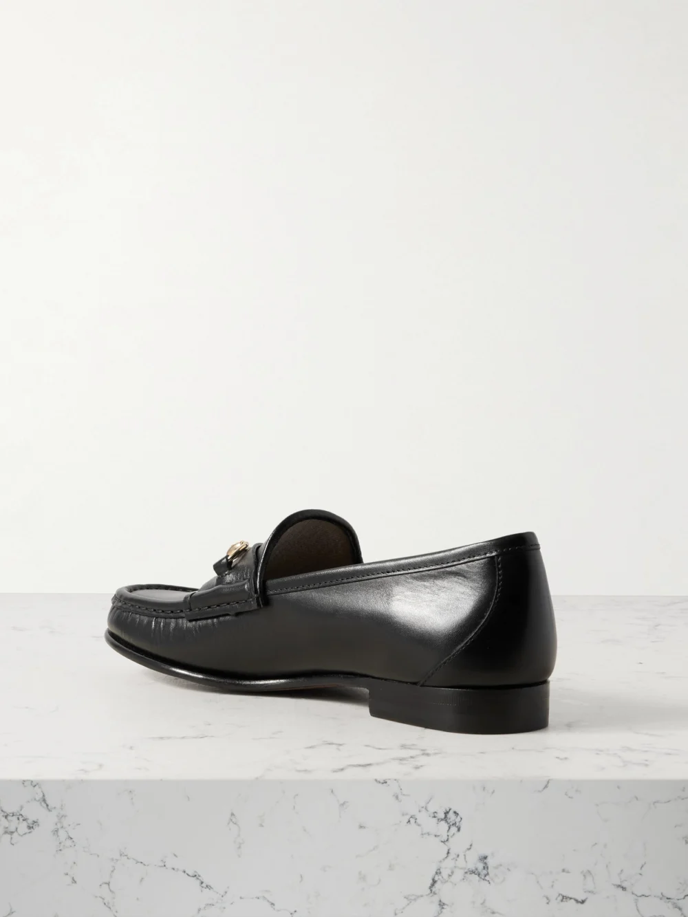 Back view of the Gucci Horsebit 1953 Leather Loafers