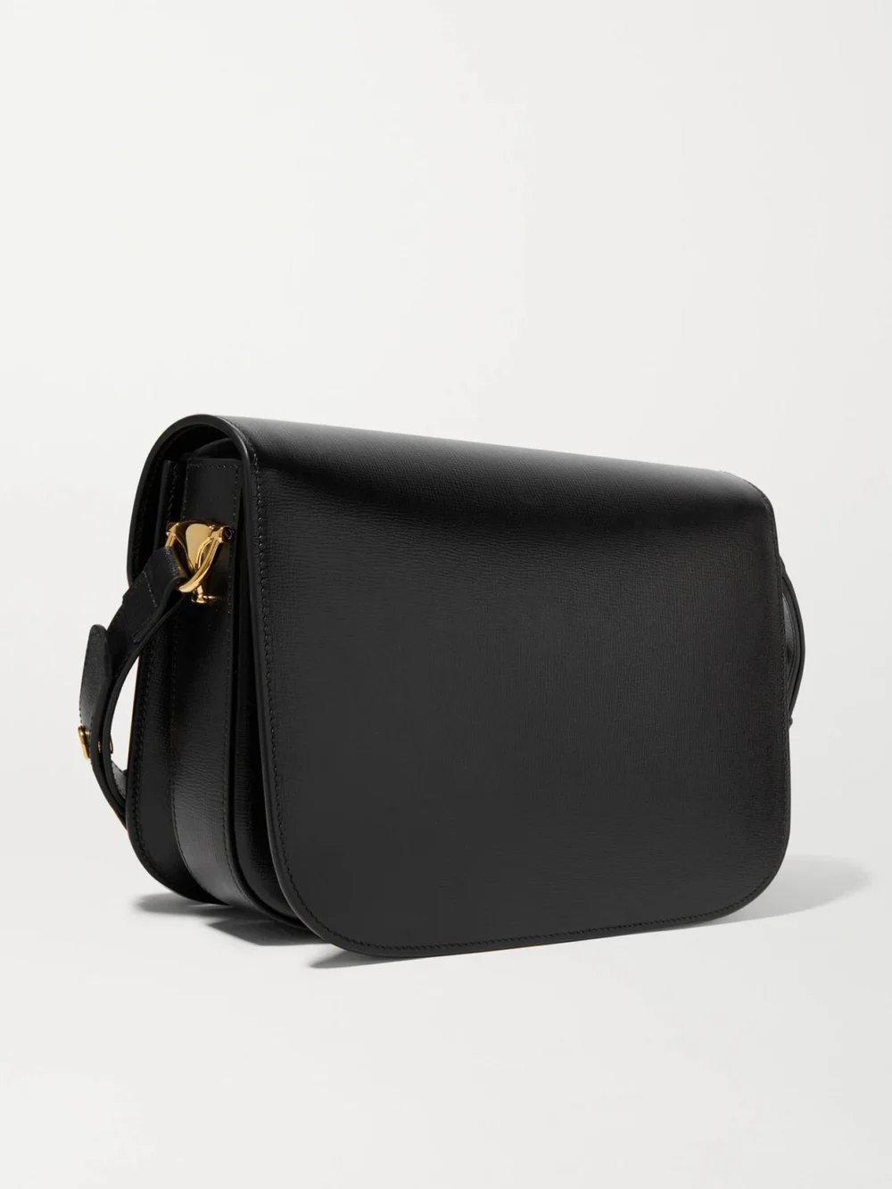 Back view of the Gucci Horsebit 1955 Medium Textured-leather Shoulder Bag