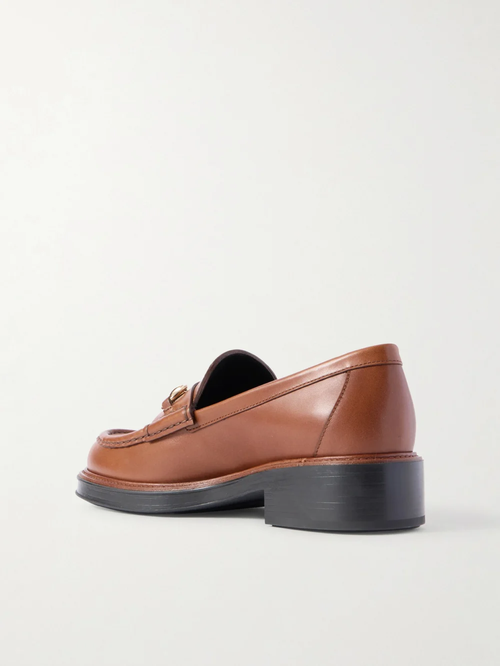 Back view of the Gucci Horsebit-detailed Leather Loafers