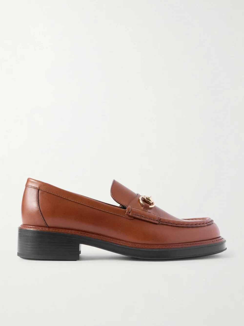 Gucci Horsebit-detailed Leather Loafers in brown