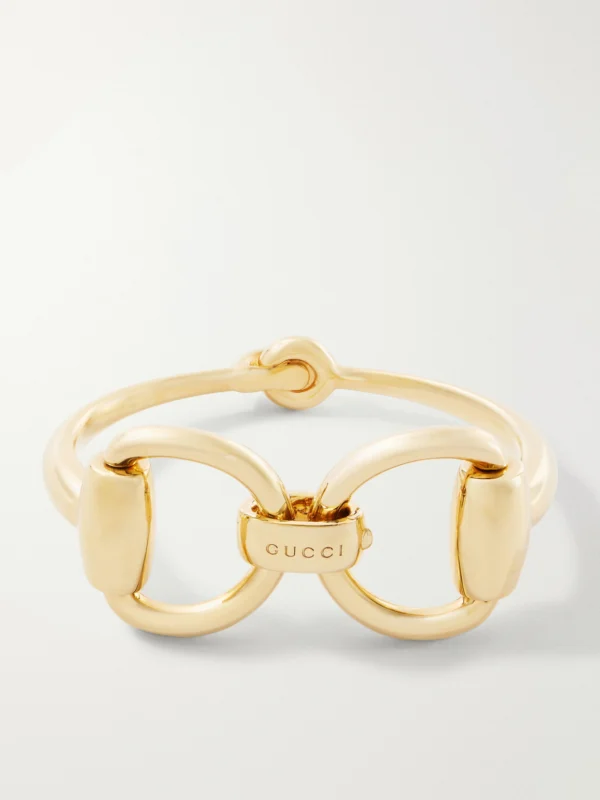 Gucci Horsebit Gold-tone Bangle