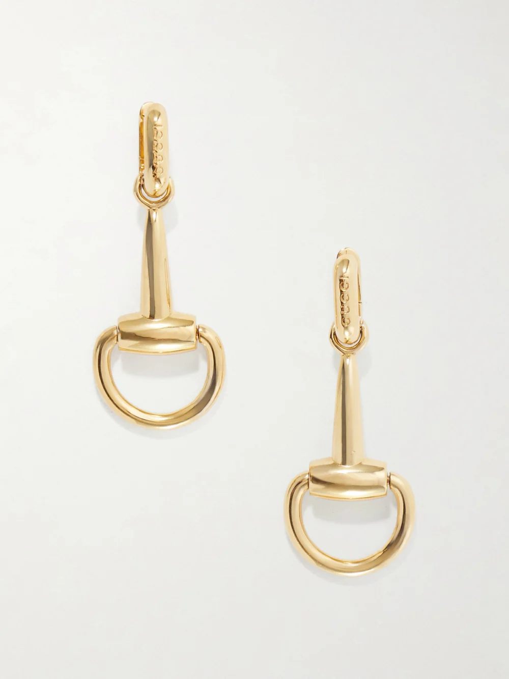 Gucci Horsebit Gold-tone Earrings