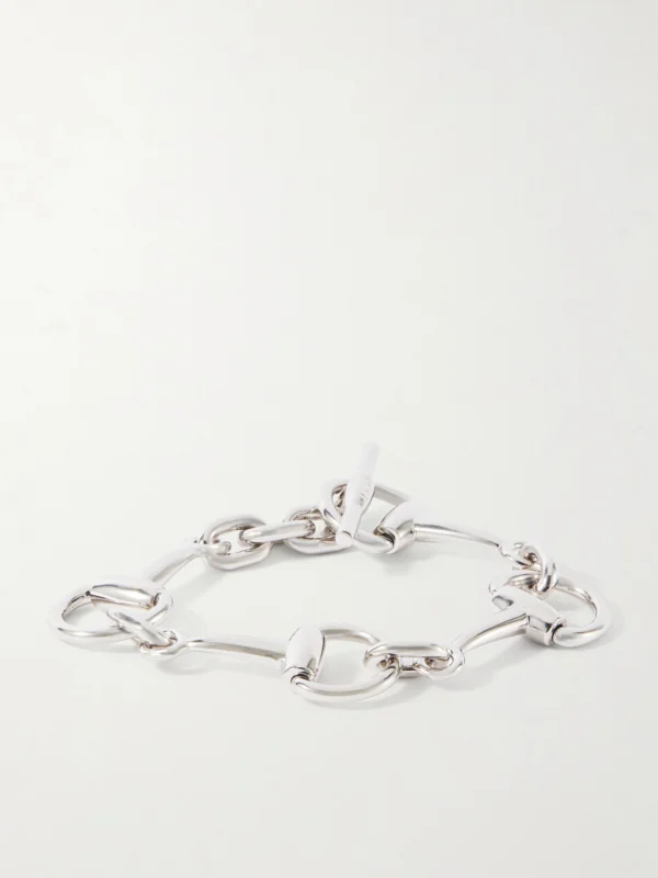 Gucci Horsebit Silver-tone Bracelet