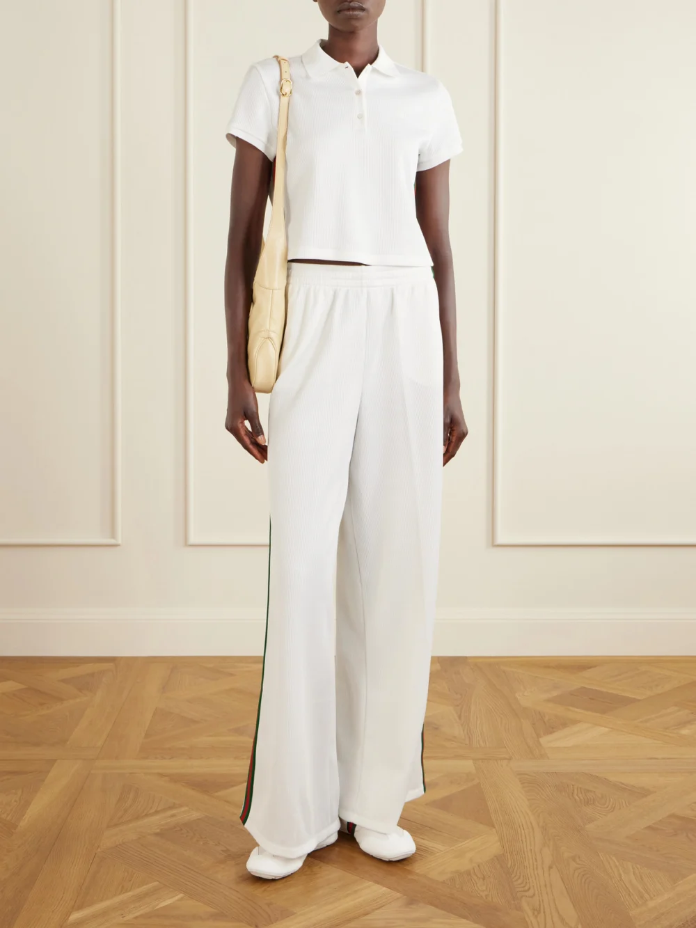 Gucci Jackie 1961 Leather Shoulder Bag, styled view