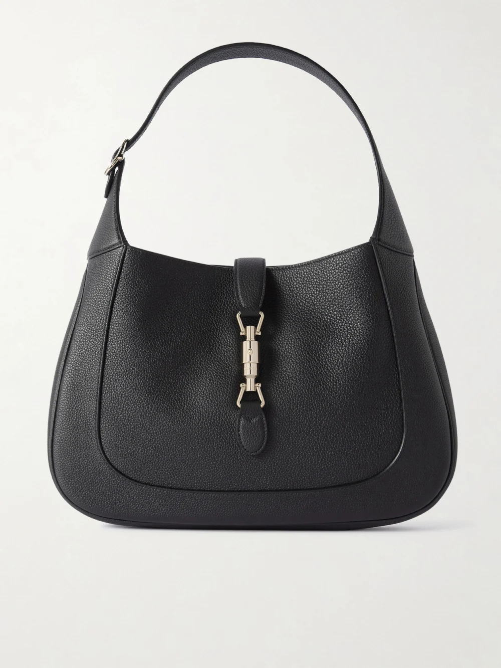 Gucci Jackie 1961 Medium Textured-leather Shoulder Bag in black