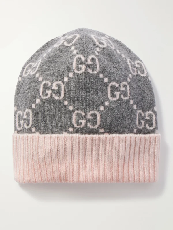 Gucci Jacquard-knit Cashmere Beanie