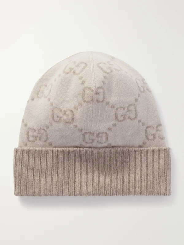 Gucci Jacquard-knit Cashmere Beanie
