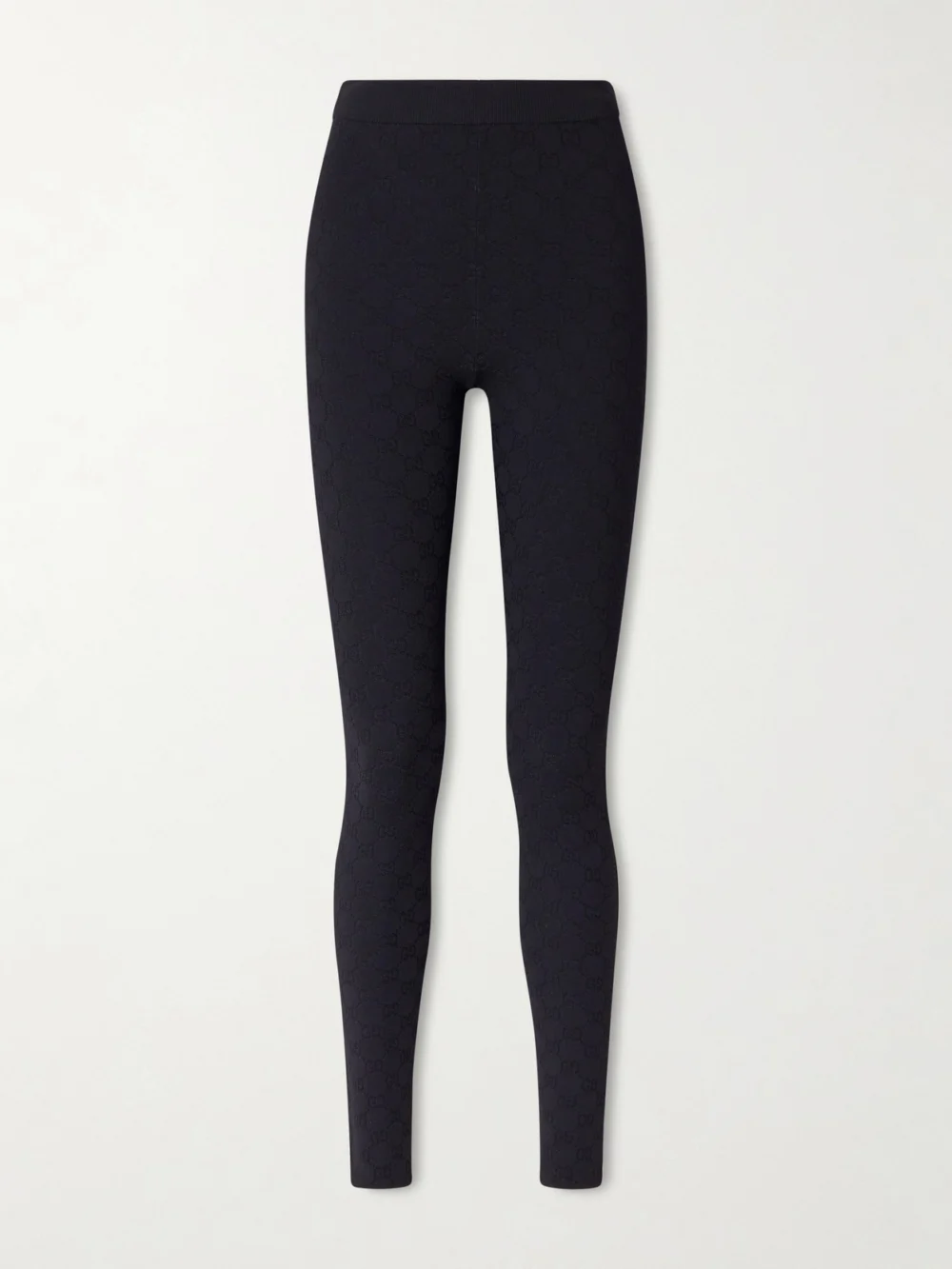 Gucci Jacquard-knit Leggings in black