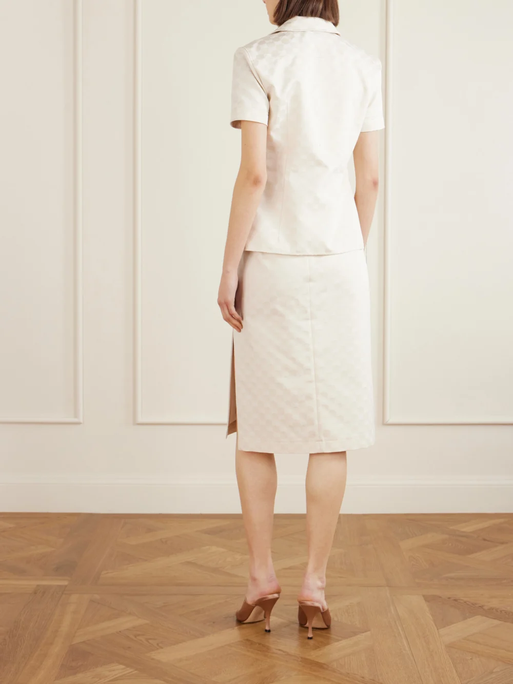 Back view of the Gucci Jacquard-twill Shirt