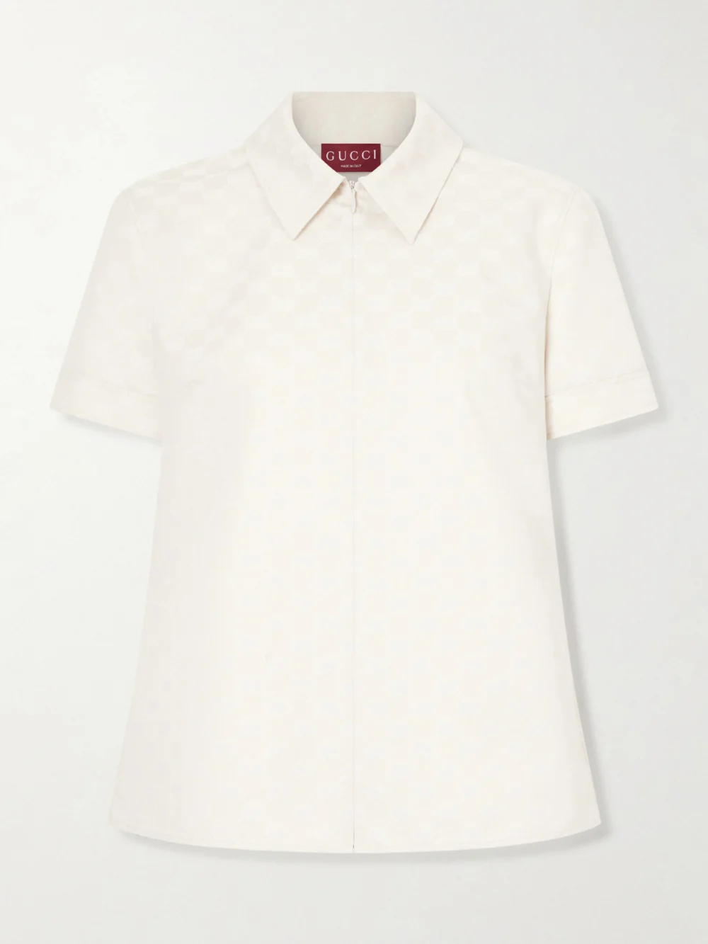 Gucci Jacquard-twill Shirt in off-white