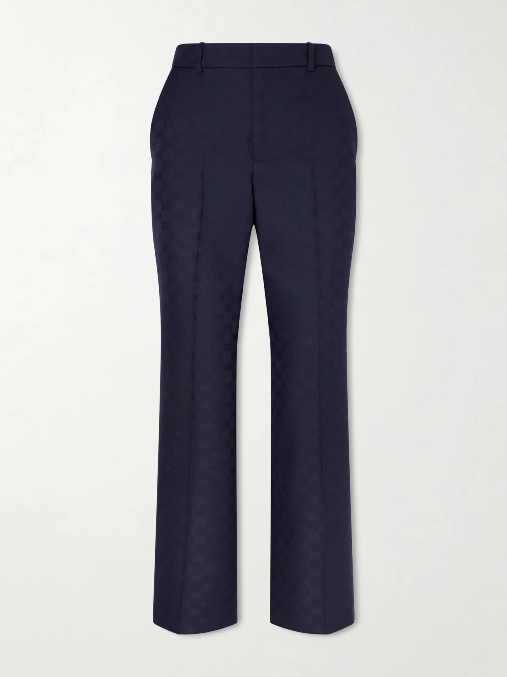 Gucci Jacquard-twill Tapered Pants in navy