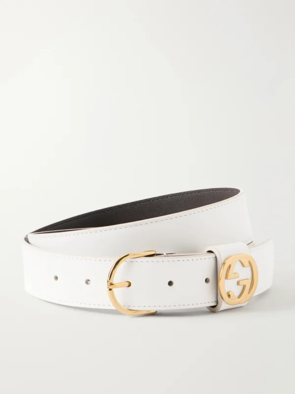 Gucci Logo-embellished Leather Belt