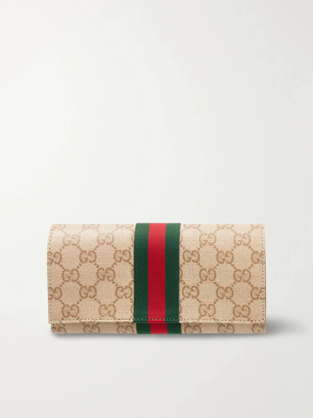 Gucci Long Leather Logo-printed Wallet in beige