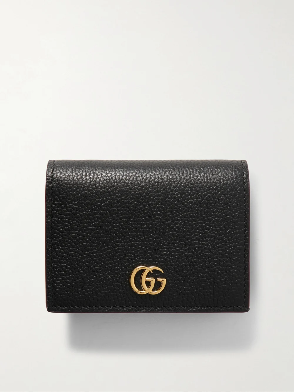 Gucci Marmont Petite Textured-leather Wallet in black