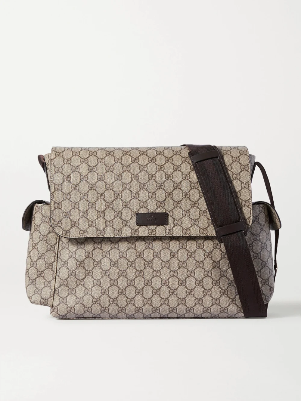 Gucci Ophidia Coated Canvas-jacquard Diaper Bag in beige