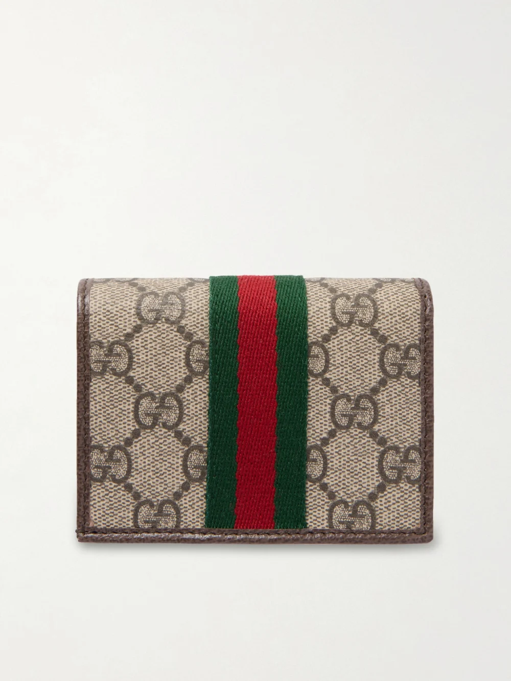 Back view of the Gucci Ophidia Leather-trimmed Printed Coated-canvas Wallet