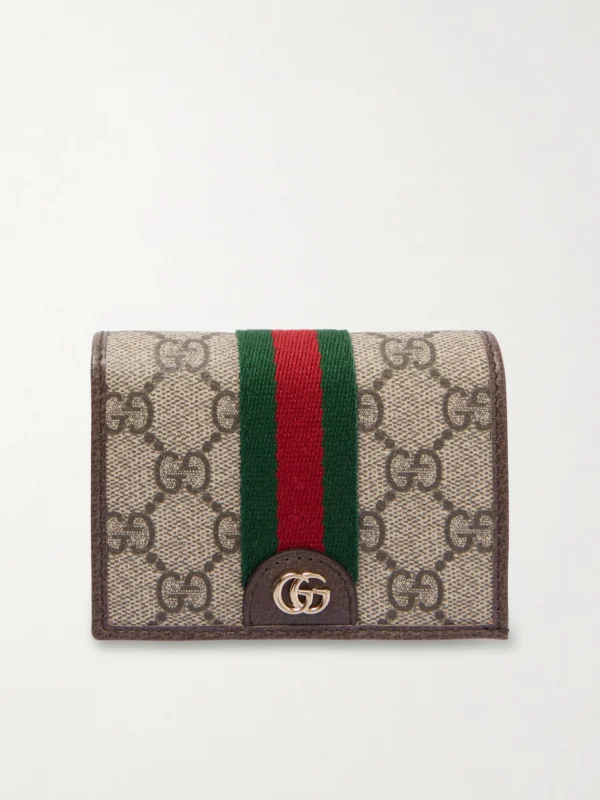 Gucci Ophidia Leather-trimmed Printed Coated-canvas Wallet