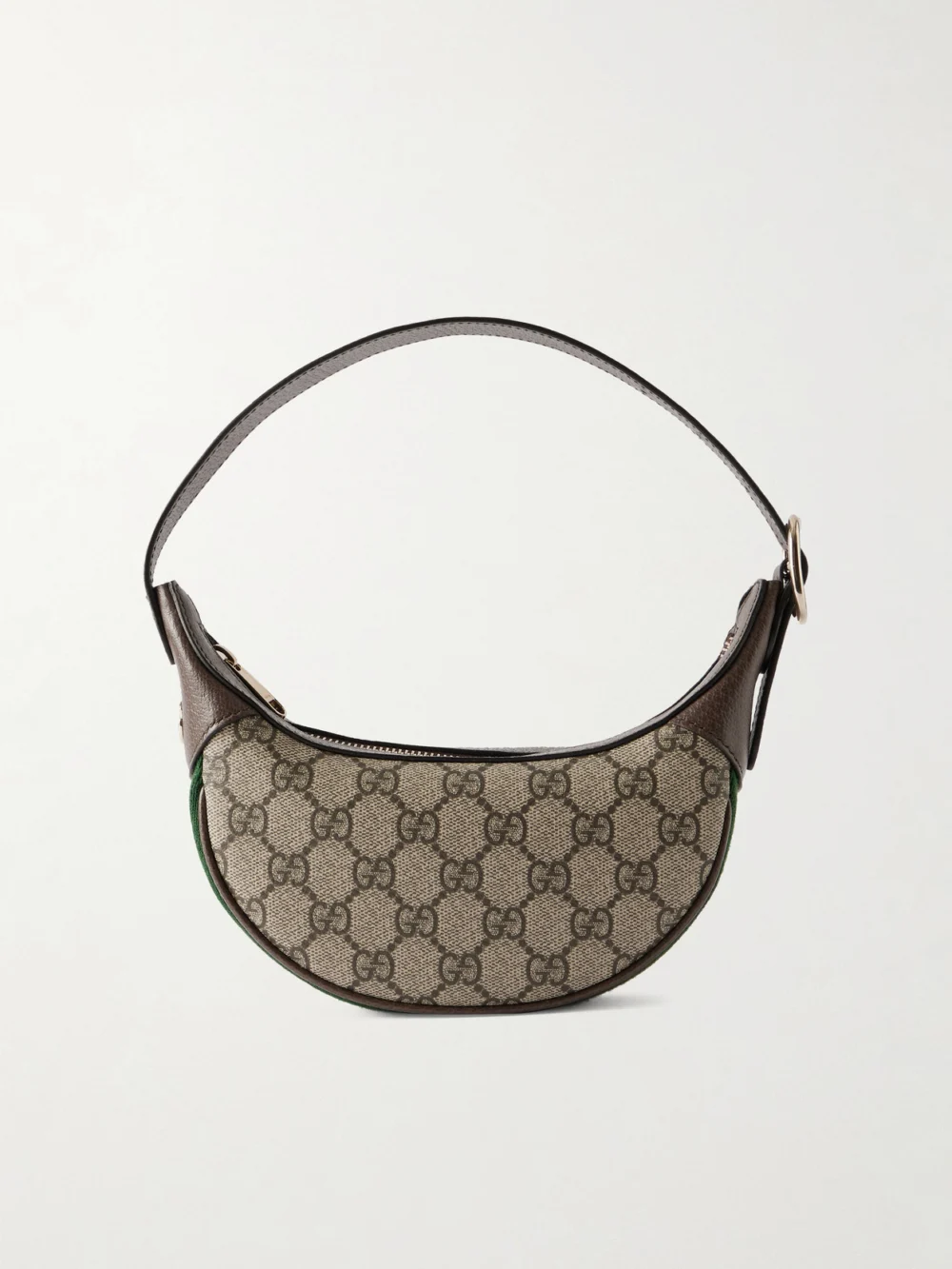 Gucci Ophidia Mini Leather-trimmed Coated Canvas-jacquard Shoulder Bag in multi