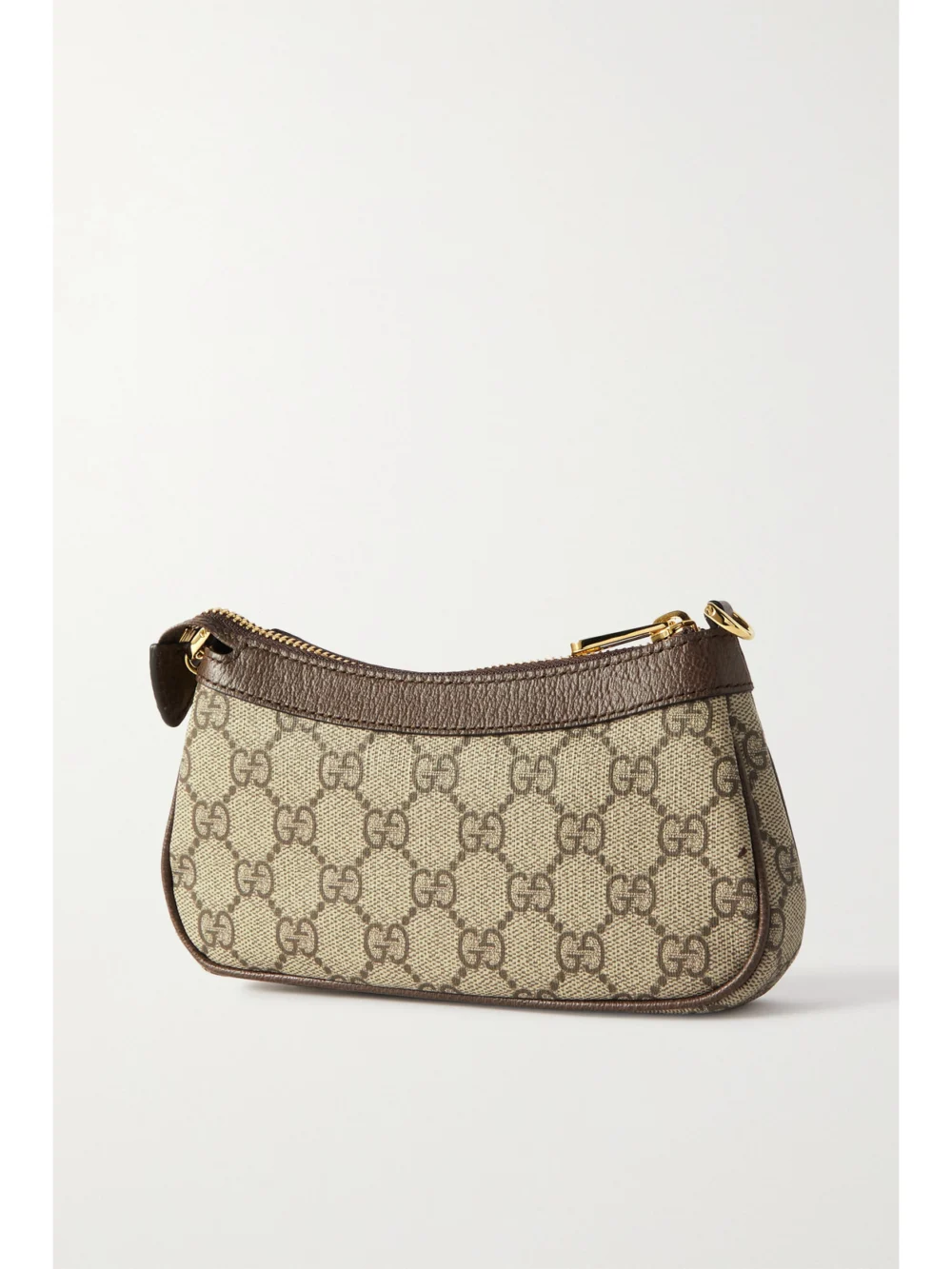 Back view of the Gucci Ophidia Mini Textured Leather-trimmed Printed Coated-canvas Shoulder Bag