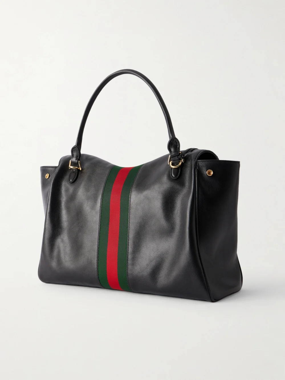 Back view of the Gucci Paparazzo Medium Leather Shoulder Bag