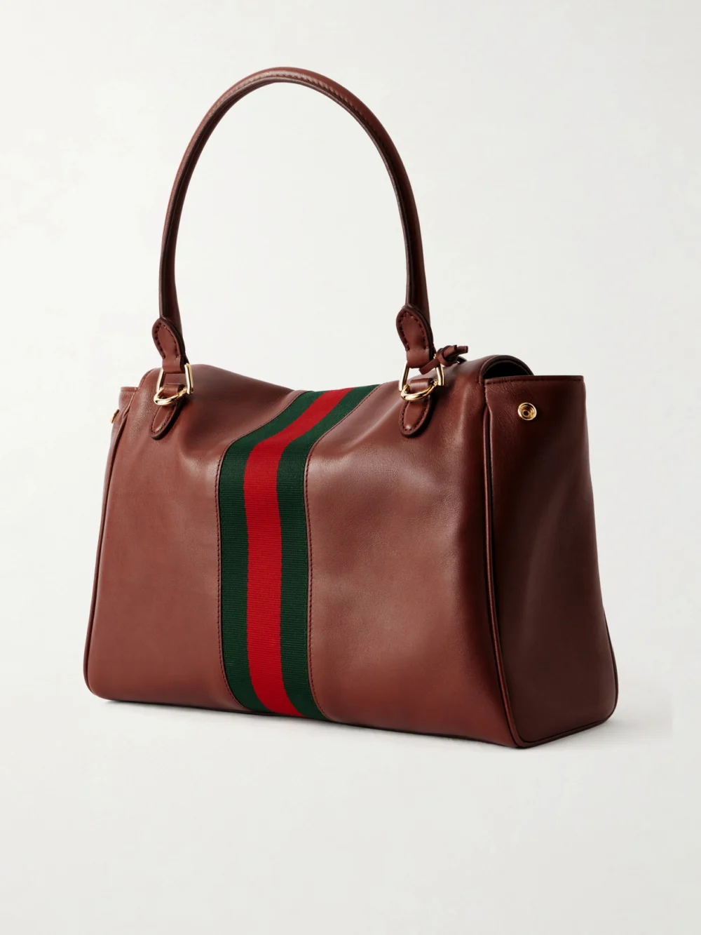 Back view of the Gucci Paparazzo Medium Leather Shoulder Bag