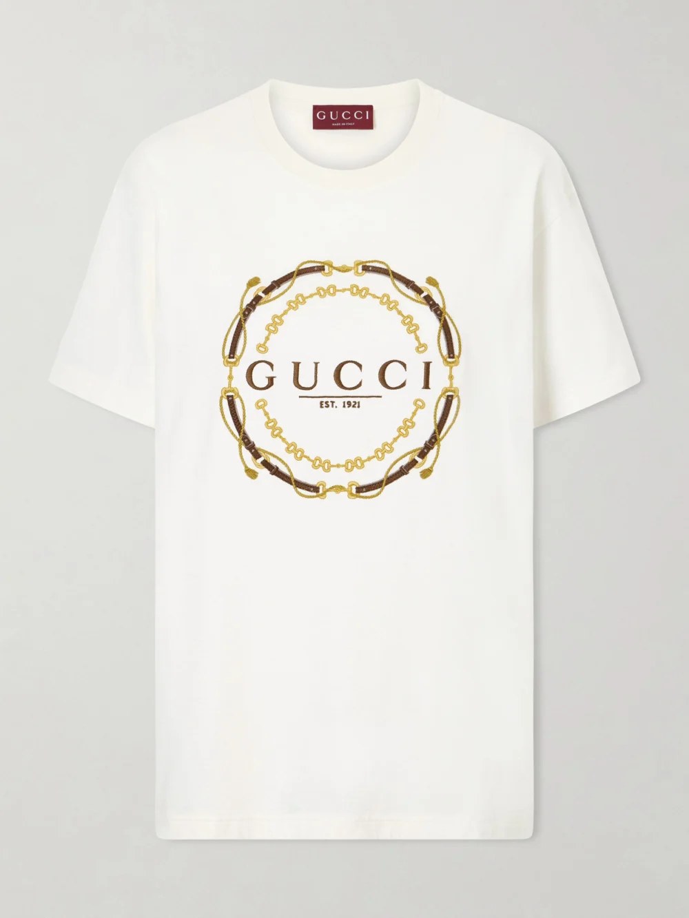 Gucci Printed Jersey T-shirt in off-white