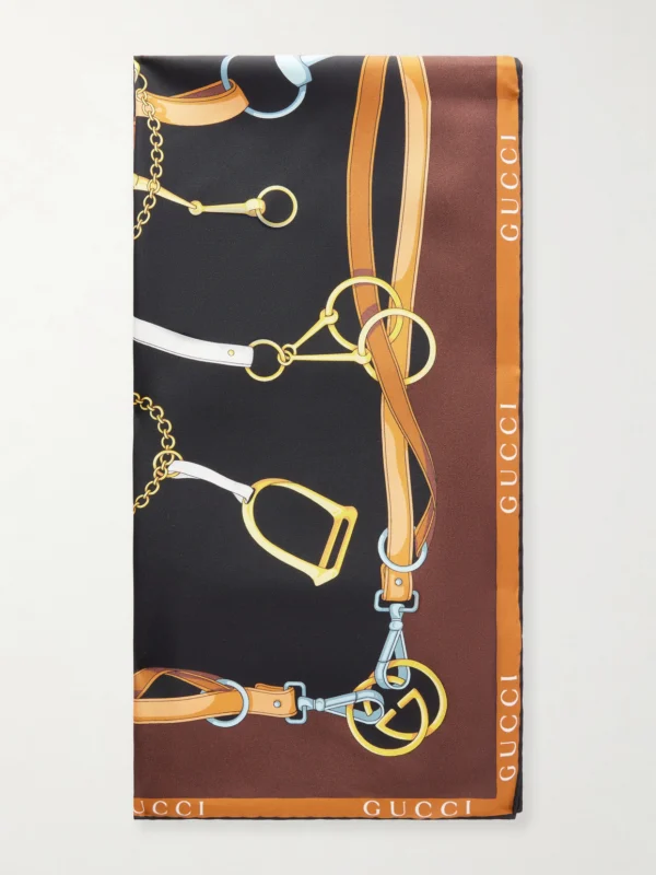 Gucci Printed Silk-twill Scarf