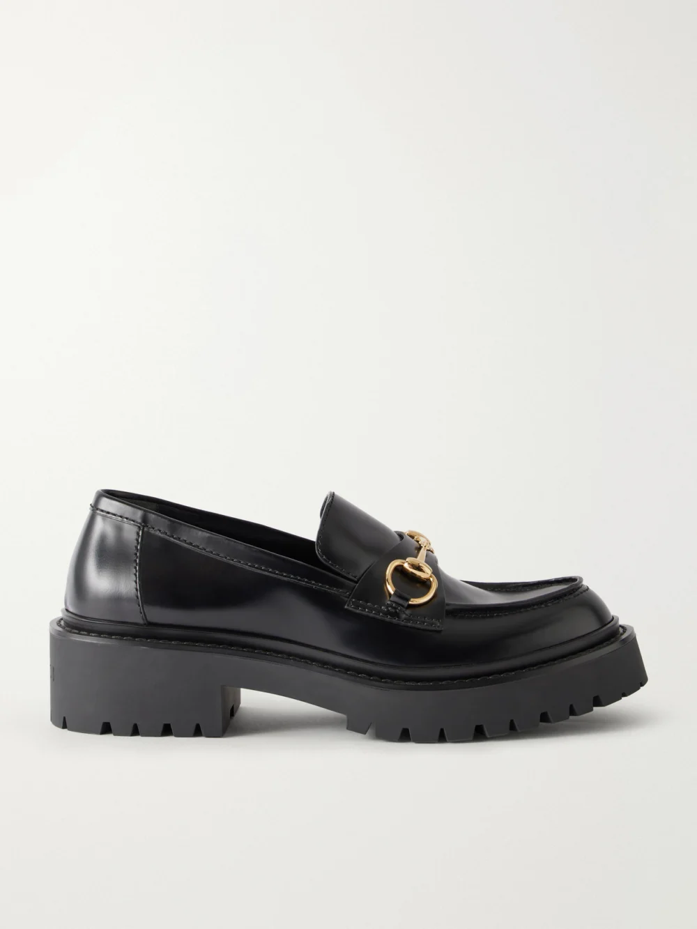Gucci Rhody Horsebit-embellished Leather Loafers in black