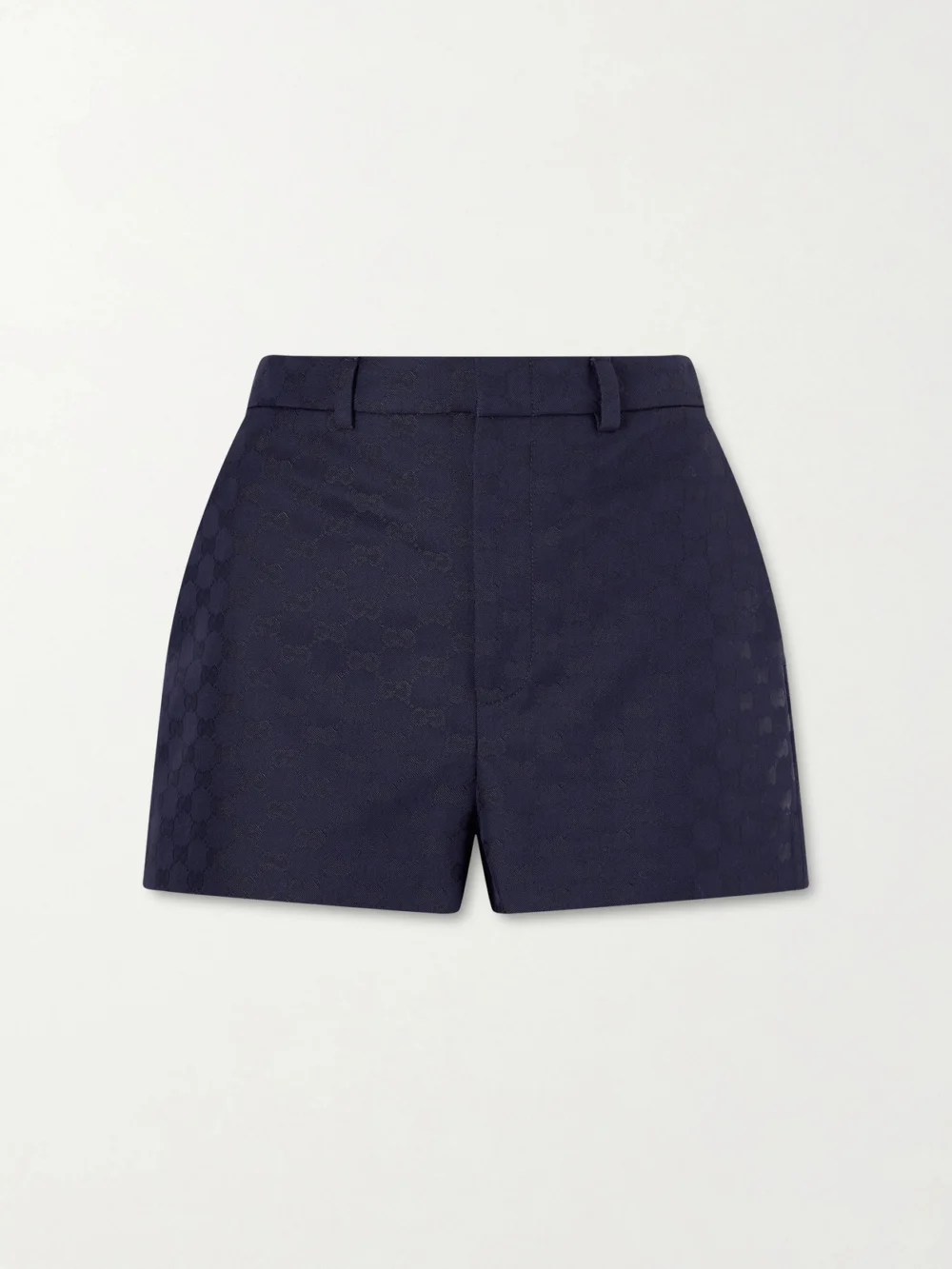Gucci Twill Jacquard Shorts in navy