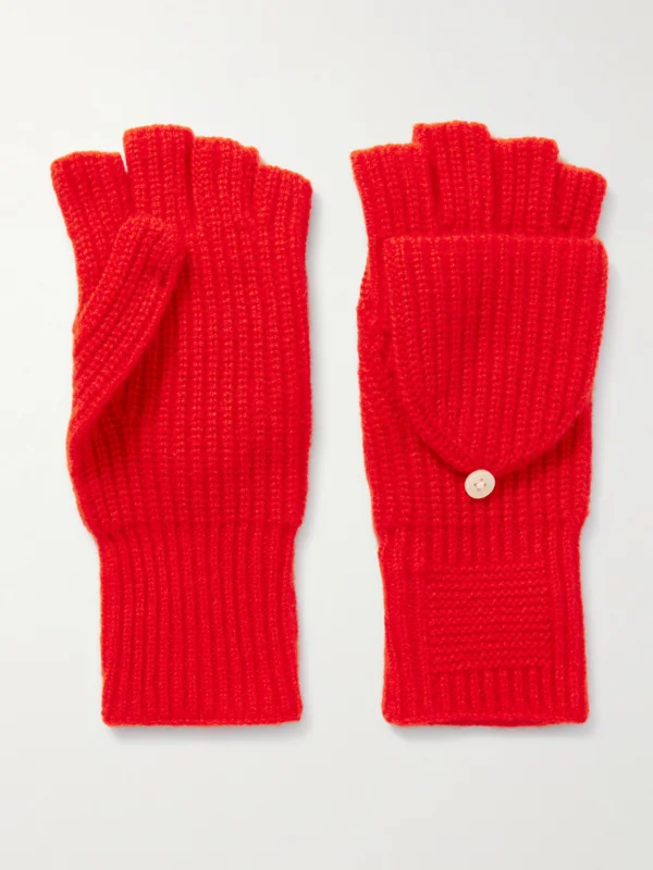 Guest In Residence The Mitts Ribbed Cashmere Gloves
