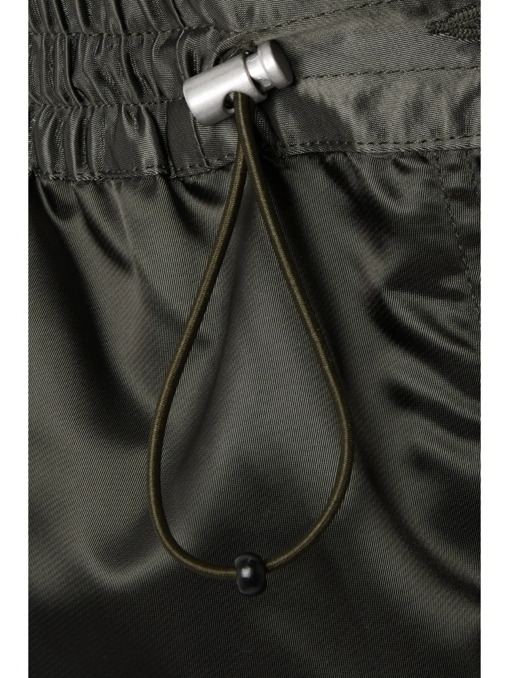 Close-up detail of the Halfboy Shell Wide-leg Pants