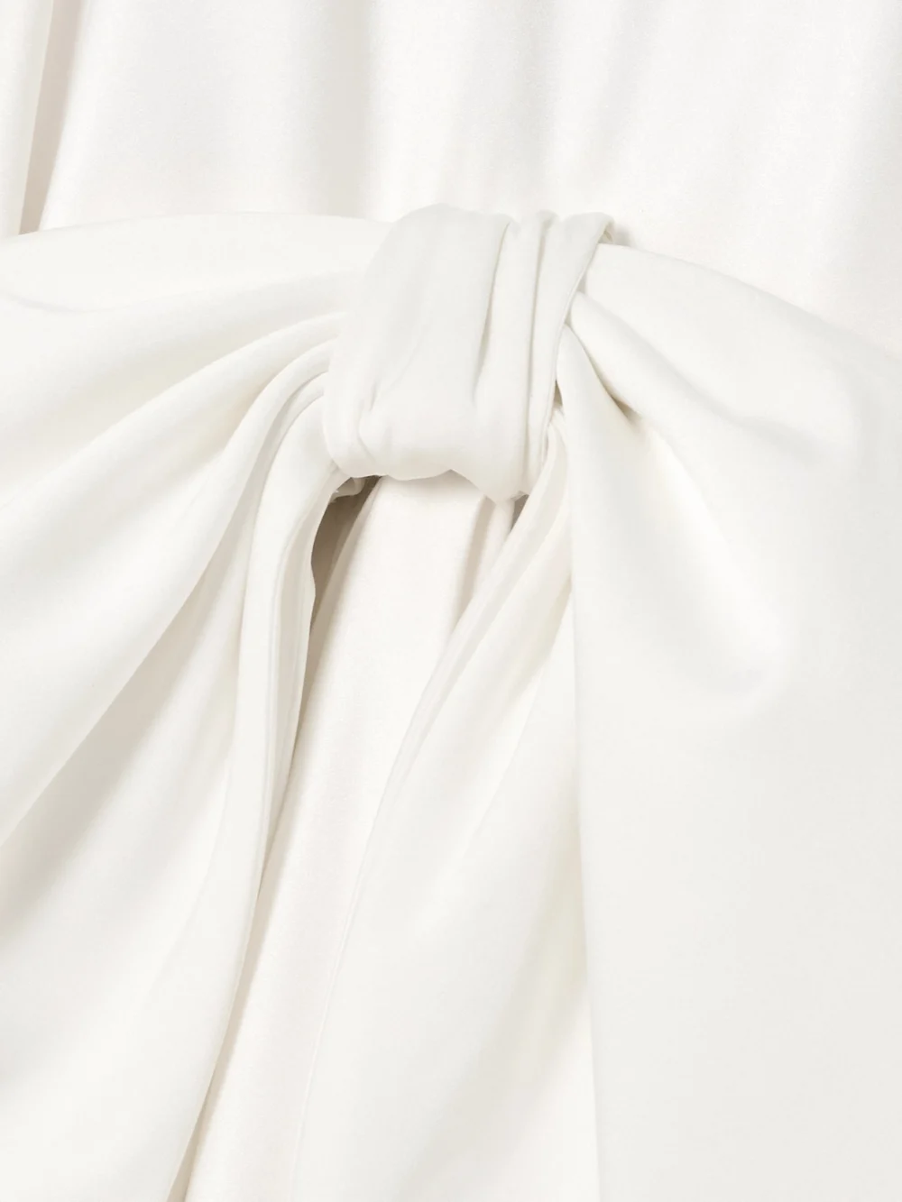 Close-up detail of the Halfpenny London India Bow-detailed Satin Gown