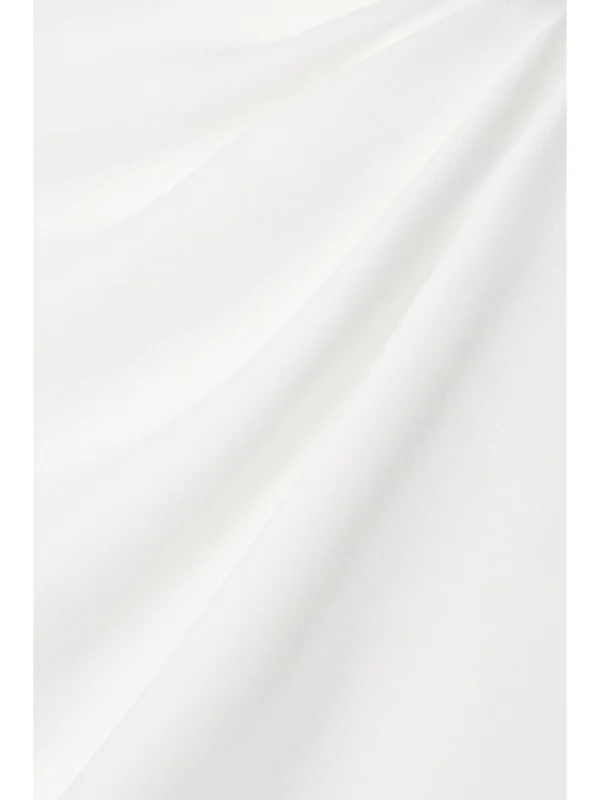 Close-up detail of the Halfpenny London Maisie Draped Satin Mini Dress