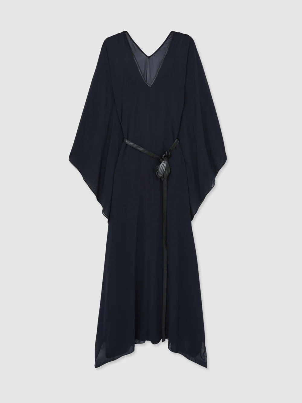 Halston Halston Women's Dark Navy Bell Sleeve Maxi Dress, view 2