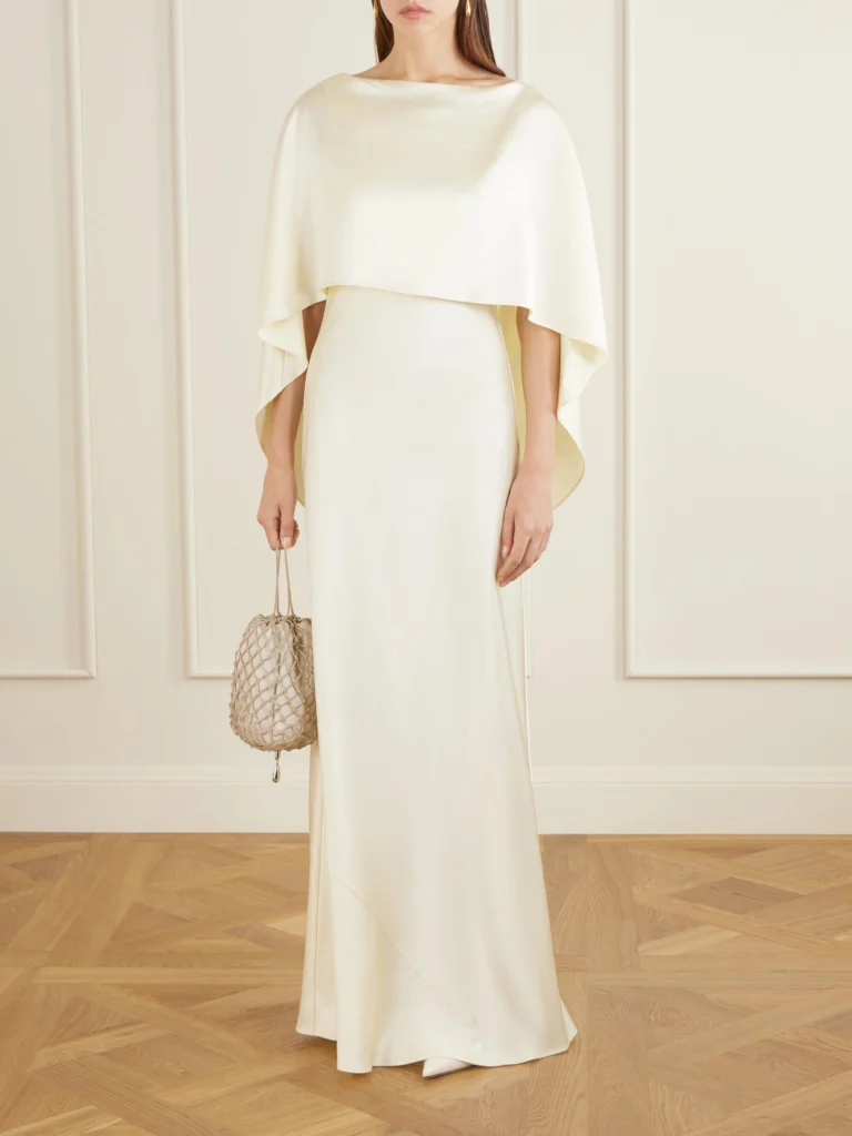 Heirlome Anna Silk-satin Maxi Dress