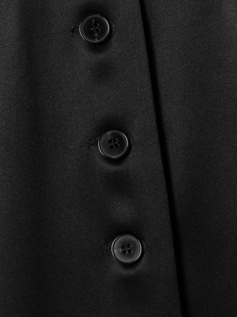 Close-up detail of the Heirlome Edith Silk-satin Coat