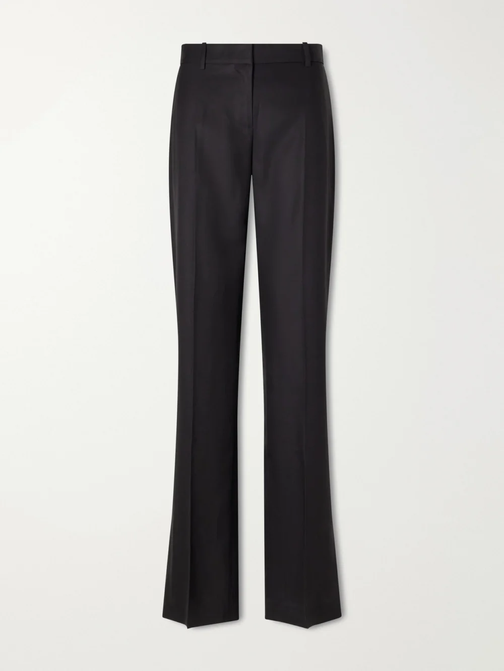 Heirlome Petula Pleated Silk-twill Straight-leg Pants in black