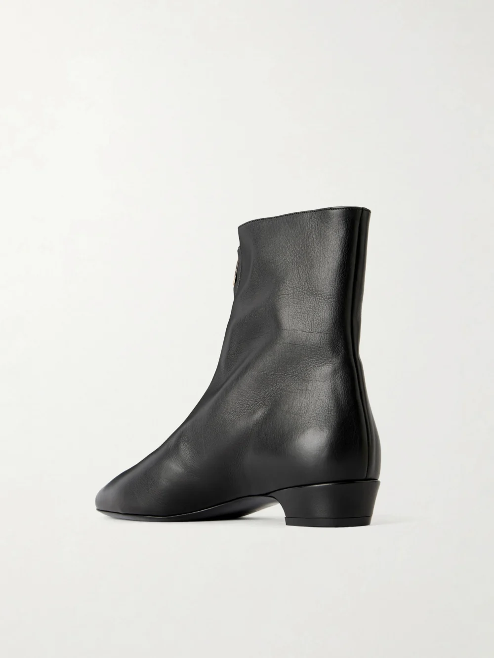 Back view of the Herbert Levine Easy Does It 25 Leather Ankle Boots