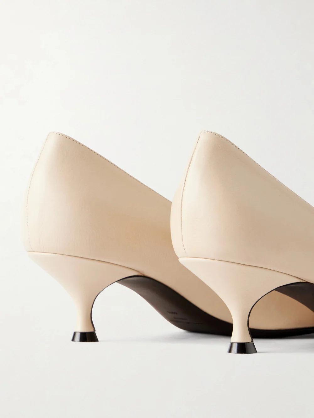 Close-up detail of the Herbert Levine Pump Du Jour 50 Leather Pumps