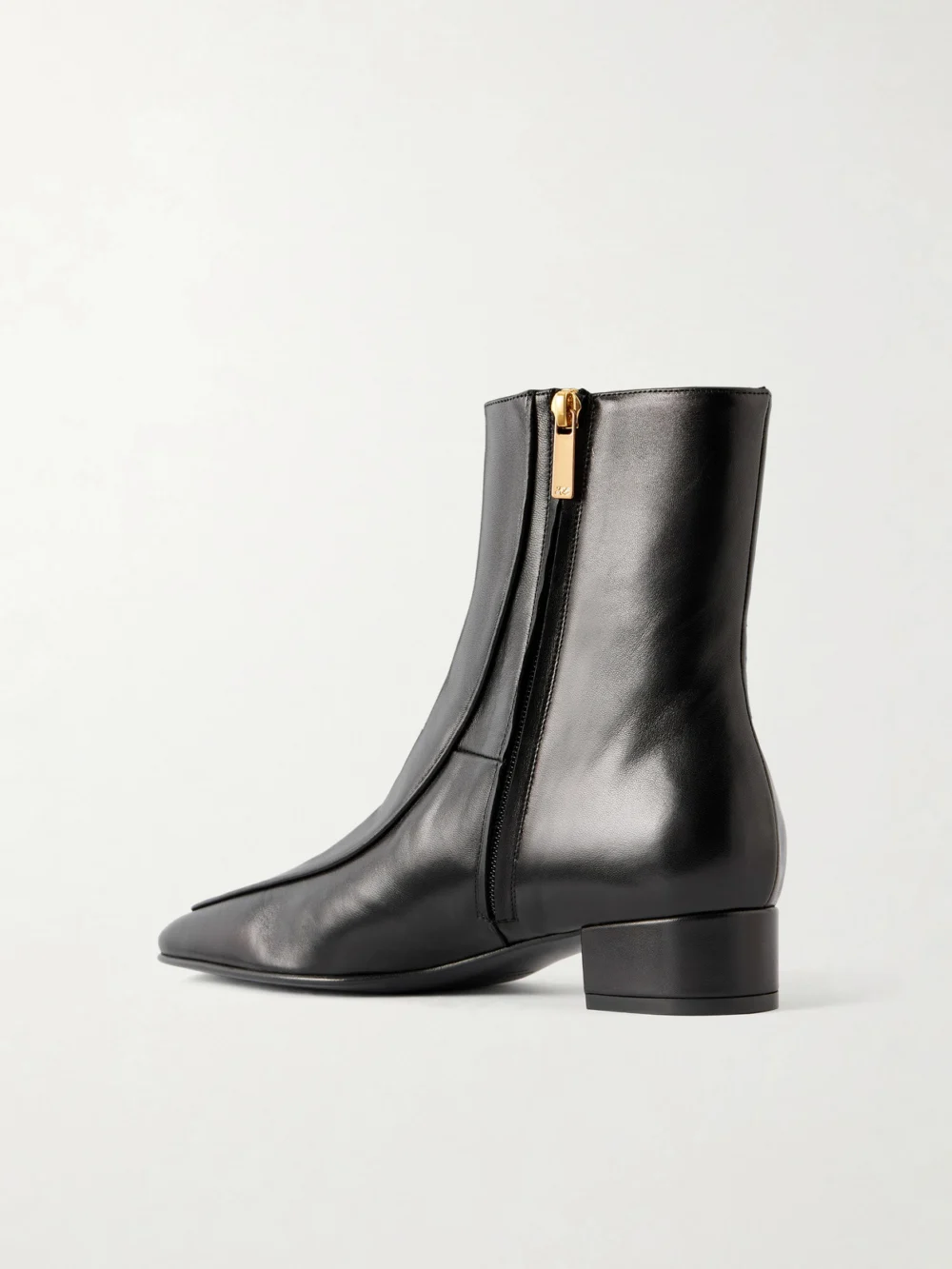 Back view of the Herbert Levine Shadow Ban 30 Leather Ankle Boots
