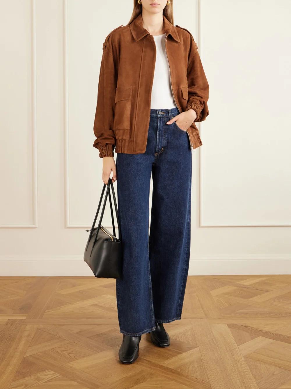 Herbert Levine Shadow Ban 30 Leather Ankle Boots, styled view