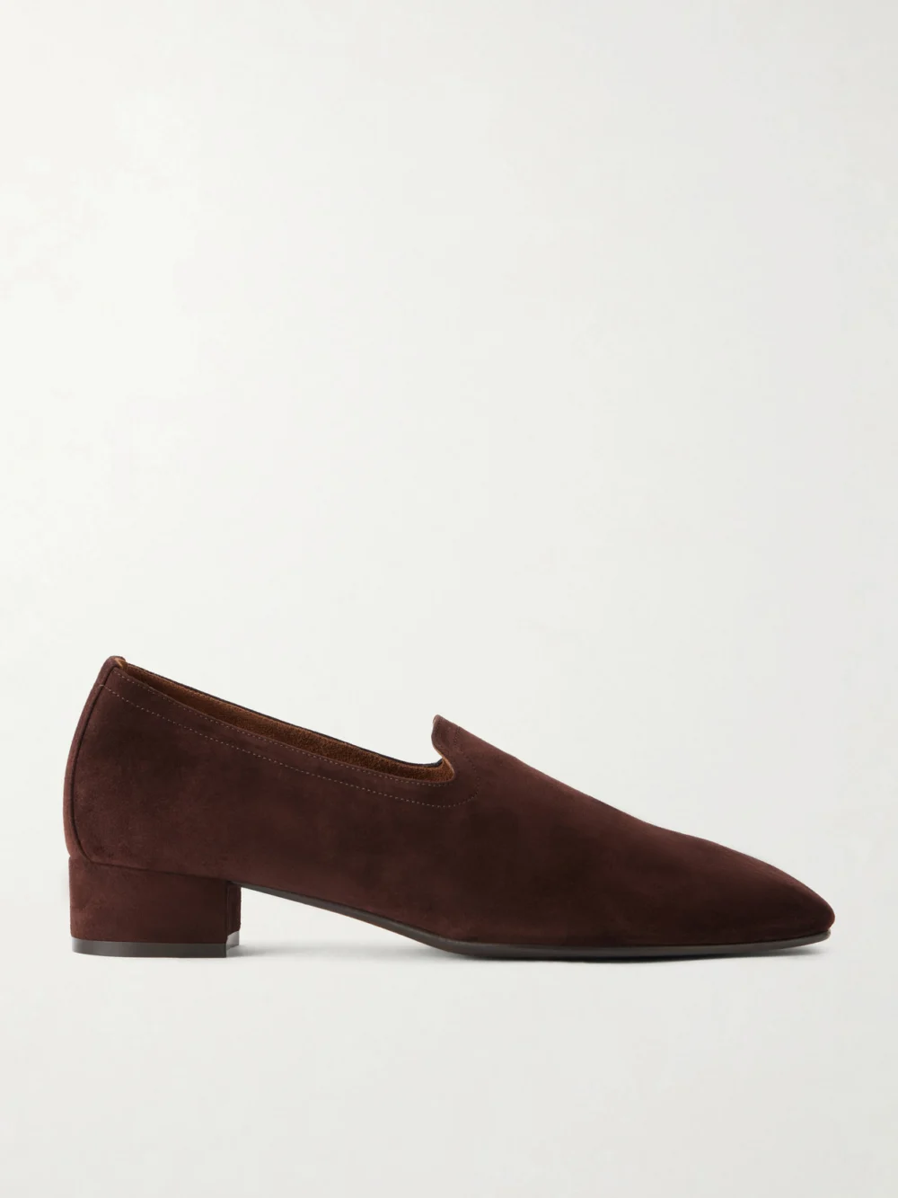 Herbert Levine Soft Touch 30 Suede Loafers in chocolate