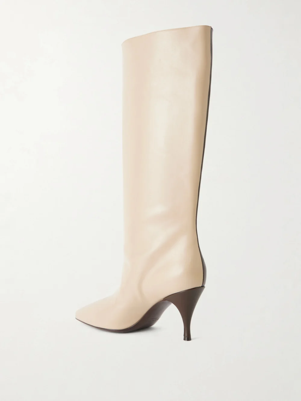 Back view of the Herbert Levine Two Faced 80 Color-block Leather Boots