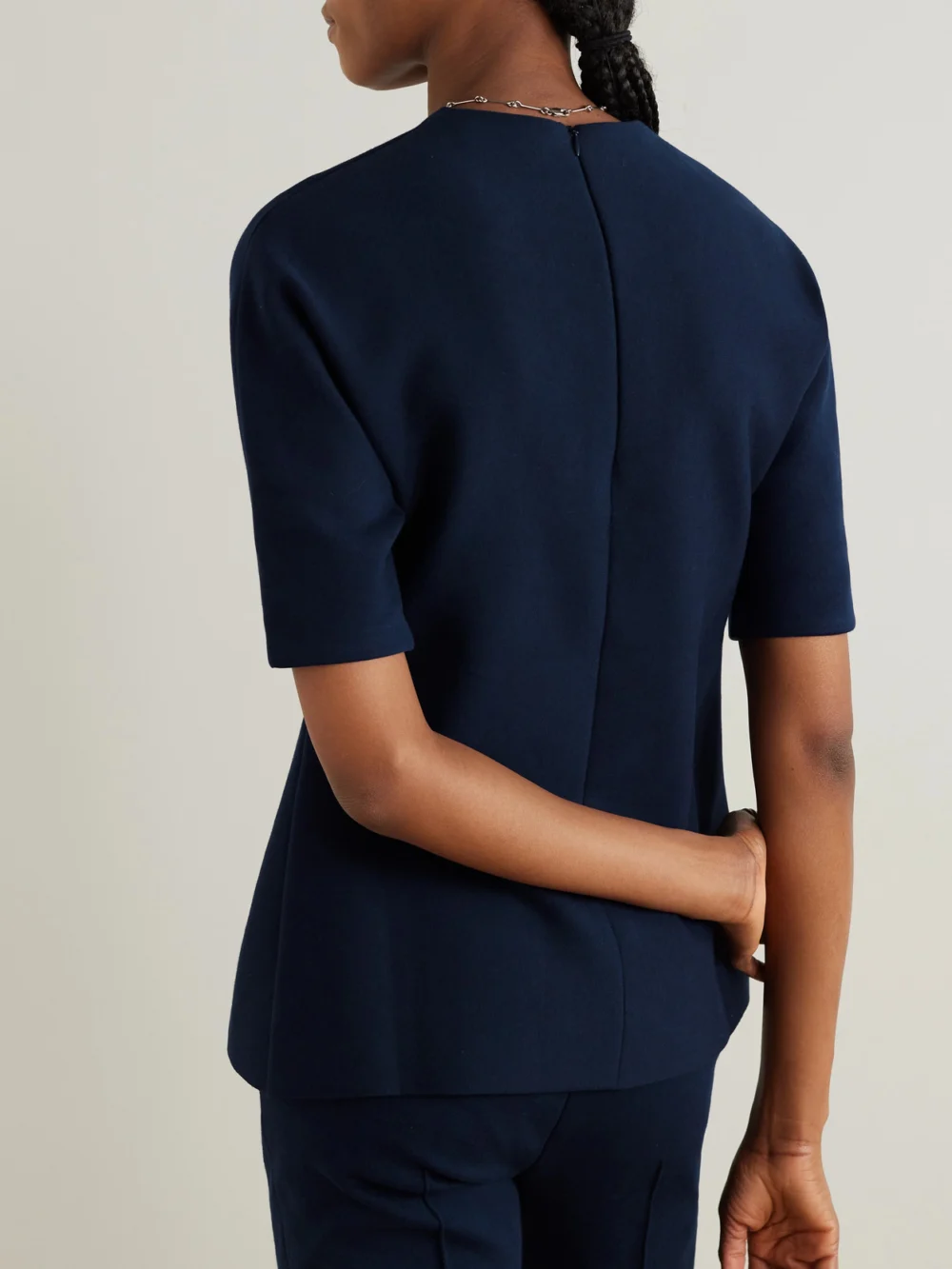 Back view of the High Sport Bianca Stretch-cotton Top