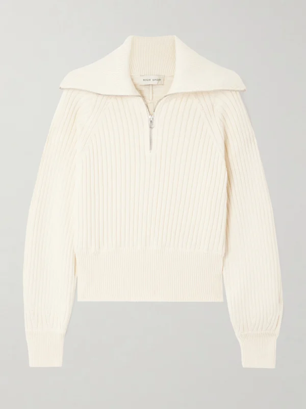 High Sport Chester Ribbed Cotton-blend Sweater