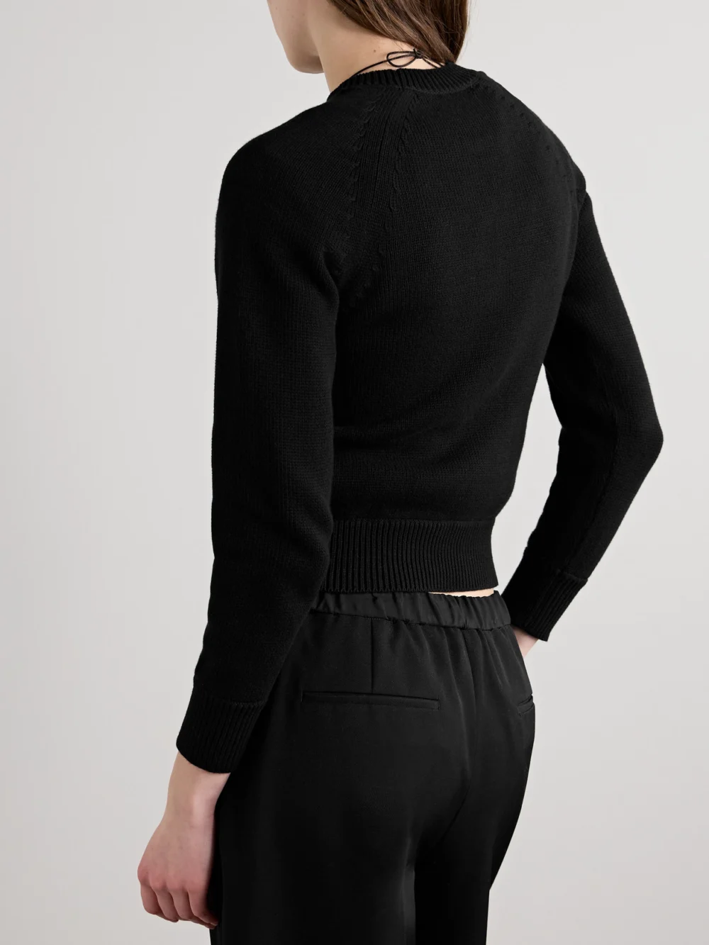 Back view of the High Sport Cotton-blend Sweater