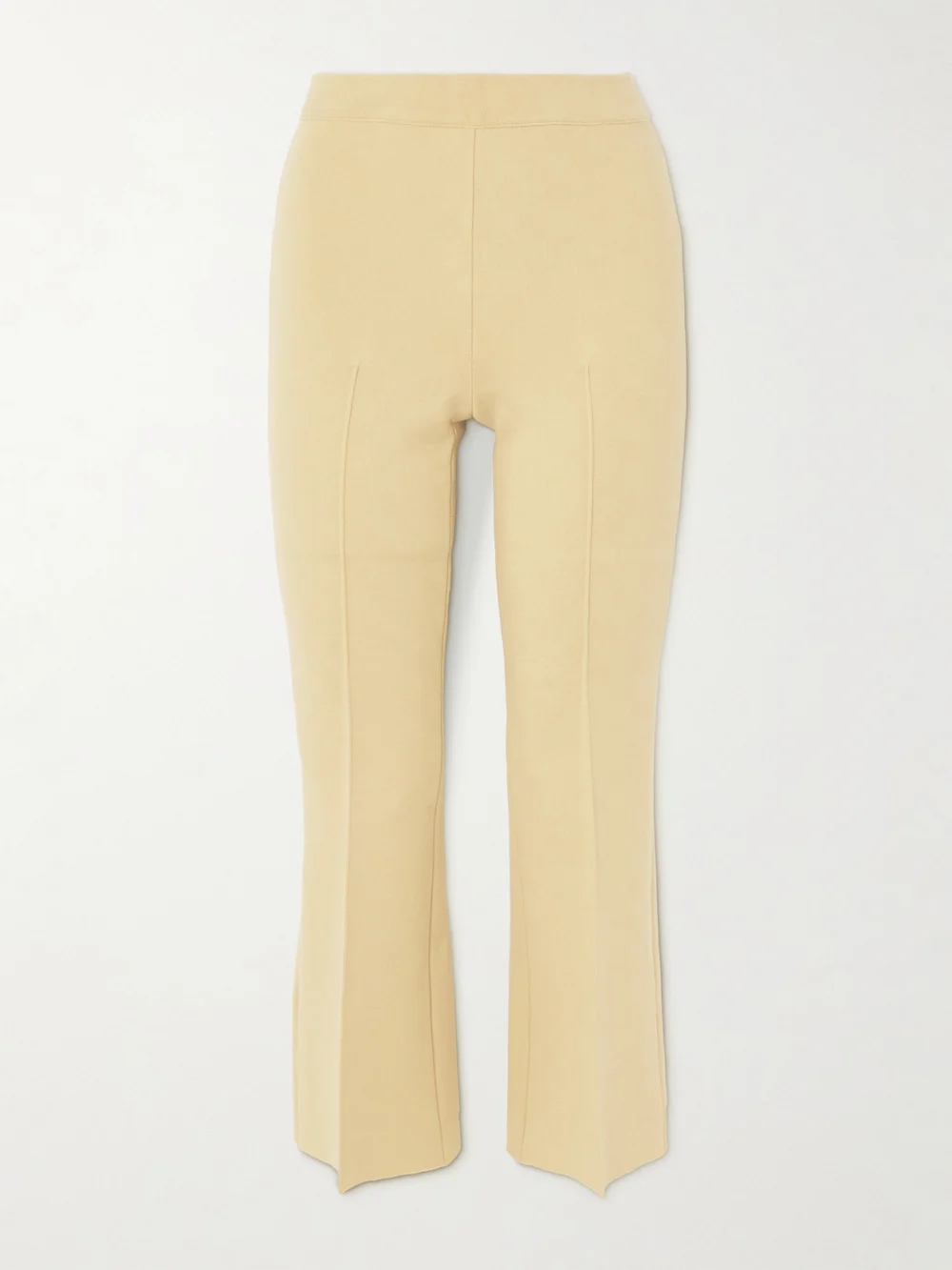 High Sport Cropped Cotton-blend Slim-leg Pants in yellow