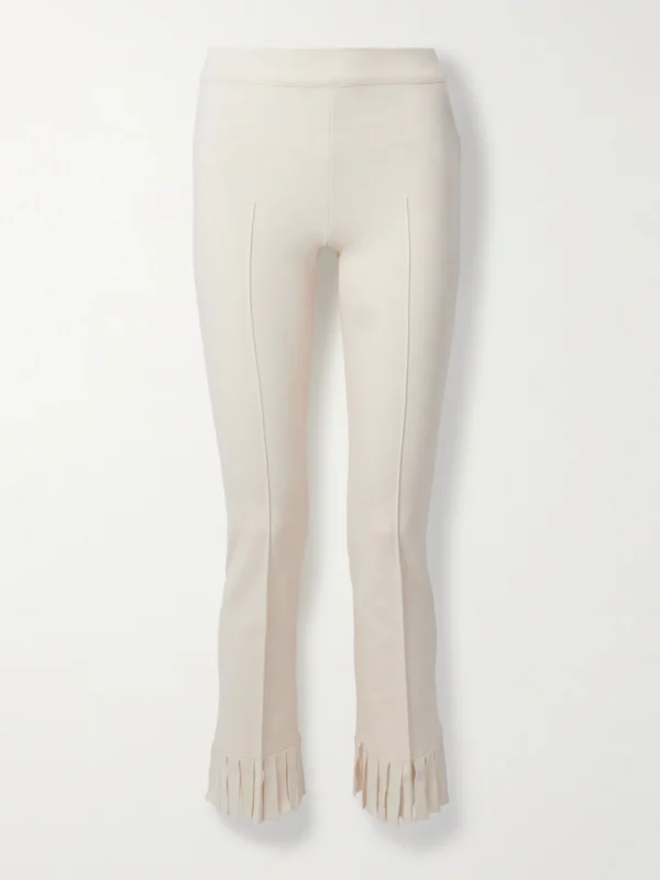 High Sport Louis Fringed Cotton-blend Jacquard Straight-leg Pants