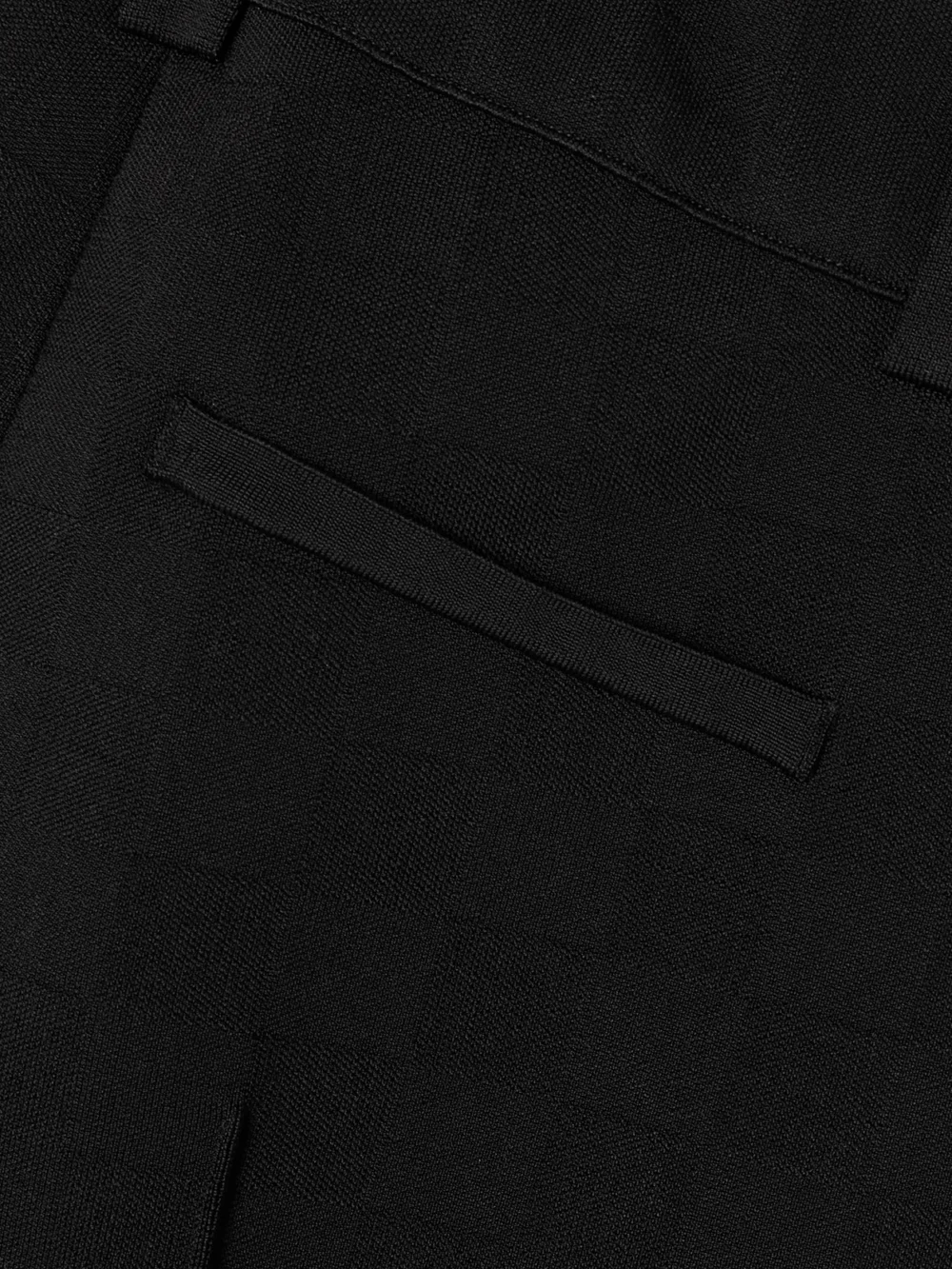 Close-up detail of the High Sport Nsfw Jules Checked Jacquard-knit Slim-leg Pants