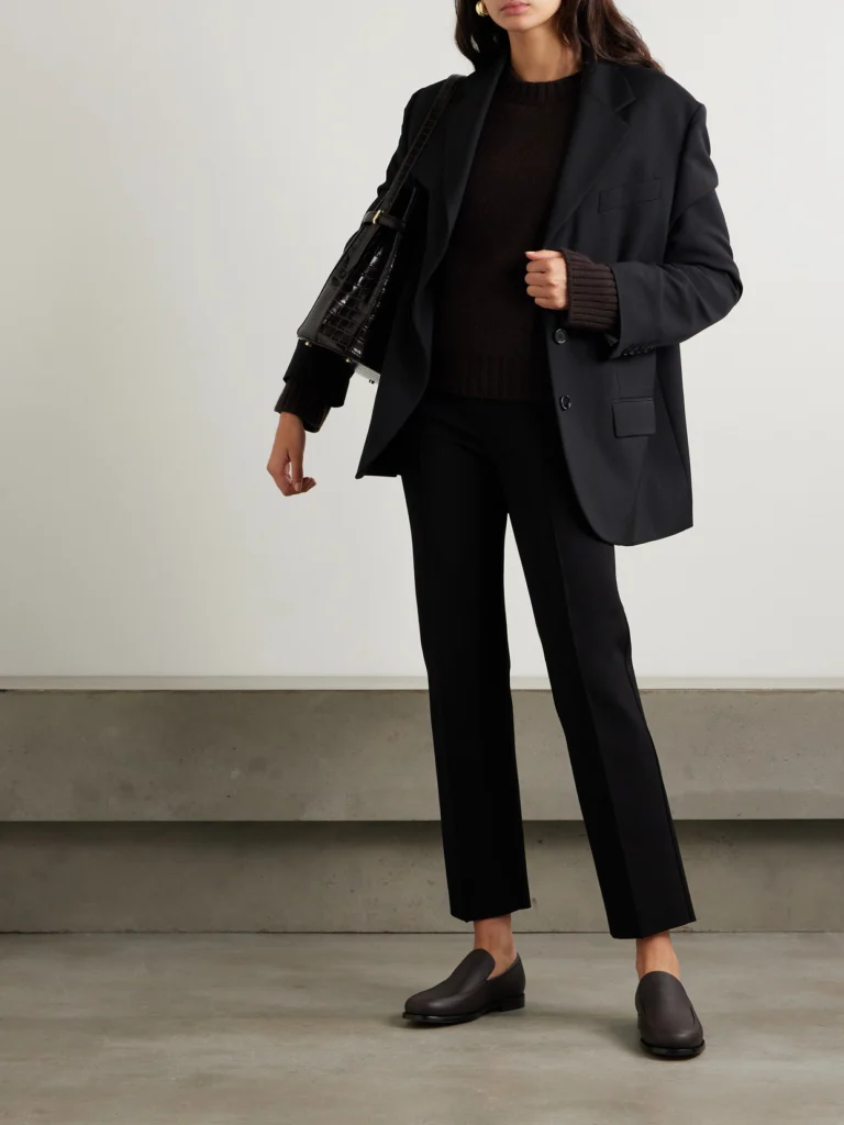 High Sport Nsfw Jules Checked Jacquard-knit Slim-leg Pants
